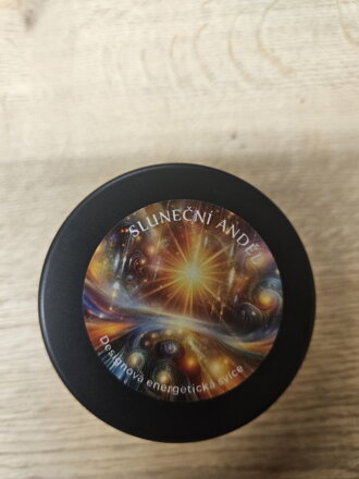 ENERGETICKÁ SVÍCE "SLUNEČNÍ ANDĚL" ze sójového vosku 120 ml
