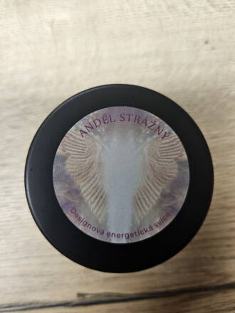 ENERGETICKÁ SVÍCE "ANDĚL STRÁŽNÝ" ze sójového vosku 120 ml