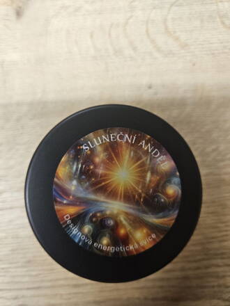 ENERGETICKÁ SVÍCE "SLUNEČNÍ ANDĚL" ze sójového vosku 120 ml